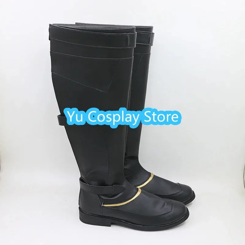 AIAI 2025Yu- Zeonn Xenoblade Cosplay Prop PU أحذية من الجلد أحذية كرنفال الهالوين مصنوعة حسب الطلب