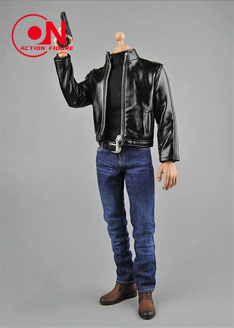 Toy Center-CEN-M07 a escala 1/6, para hombre, soldado, agente de crucero Tom, abrigo de cuero, traje, modelo de ropa para cuerpo de figura de acción de 12 pulgadas