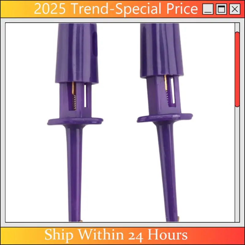 

A61Z Deals 6-Color 12-Piece Test Probe Hook Mini IC Test Hook Suitable For Multimeter SMT SMD Wire Kit