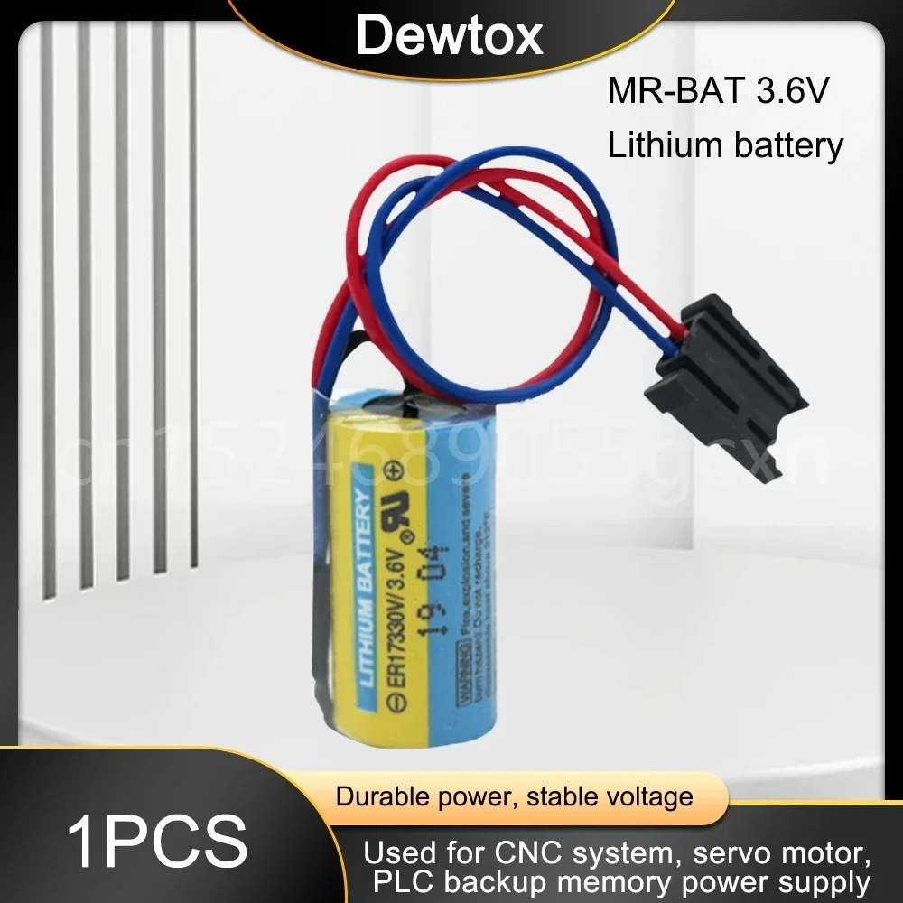 1PCS NEW 1700mAh MR-BAT ER17330V ER2/3A 17330 3.6V PLC Battery Lithium Batteries Servo PLC Battery for CNC Machine Tools