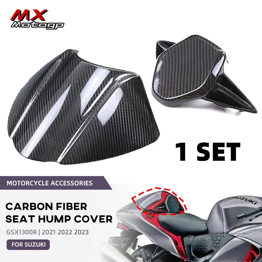 Motorcycle Real Carbon Fiber Rear Seat Cover Tail Hump Fairing Kits For SUZUKI GSX1300R Hayabusa GSX 1300R 2021 2022 2023 2024