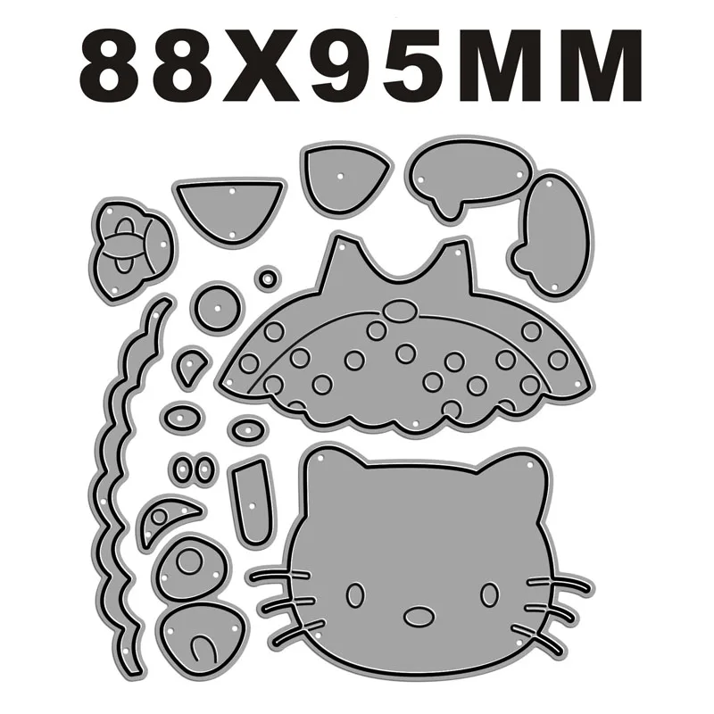 New 2022 Cats Who Like To Wear Skirts Metal Cutting Dies For DIY Scrapbooking Card Making Embossing Craft Decorative No Stamps