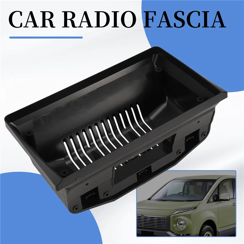 

NEW 9 Inch 2 Din Android Car Radio Fascia Frame For MITSUBISHI DELICA 2019 2020 Car Panel Dash Mount Kit