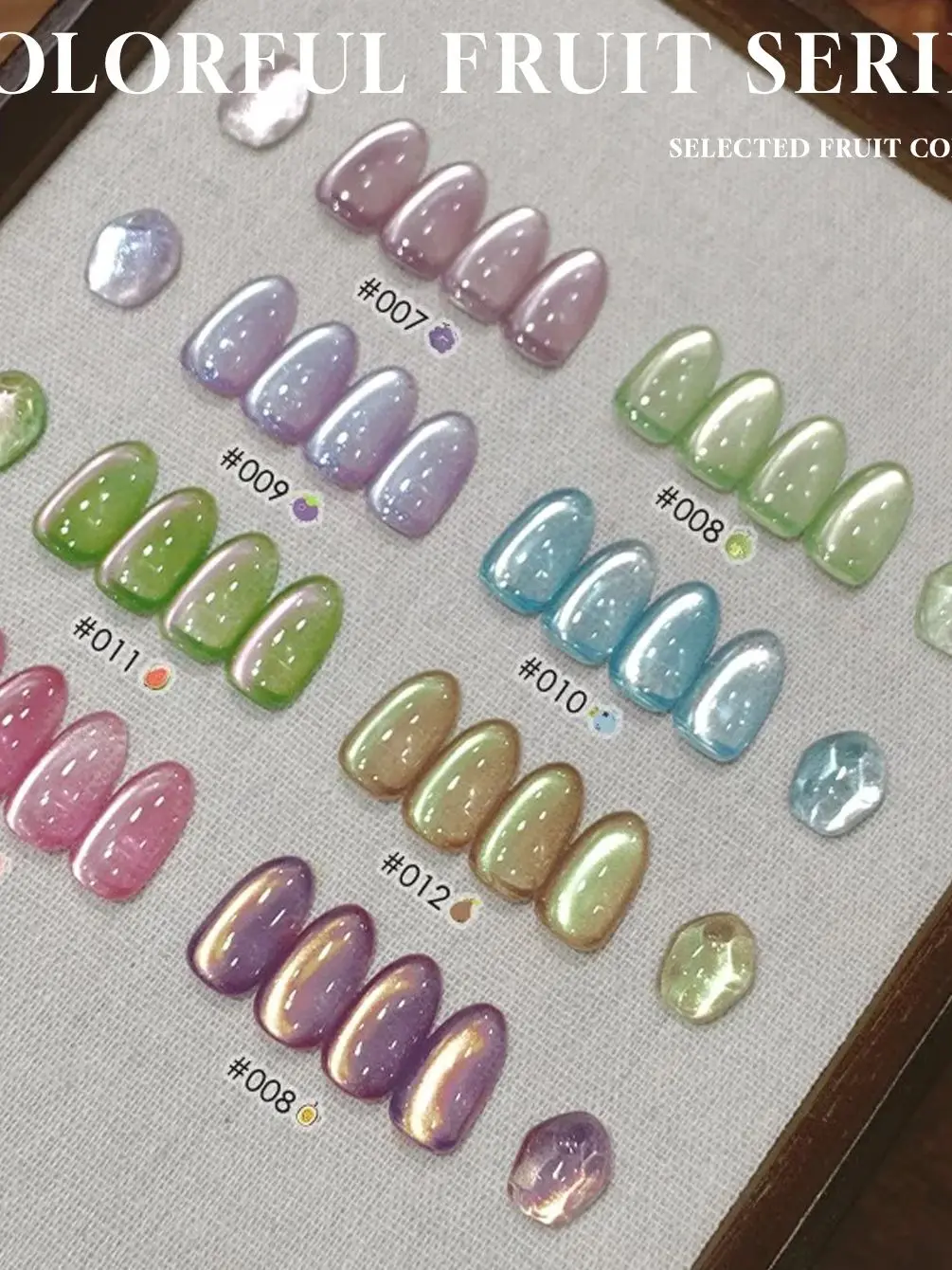 1-20pcs 12ML Popular Fruit Cat Eye Magnet Gel Nail Polish Glass Beads Cat Eye Nail Polish Blue Nails Nail Supplies Green Nails