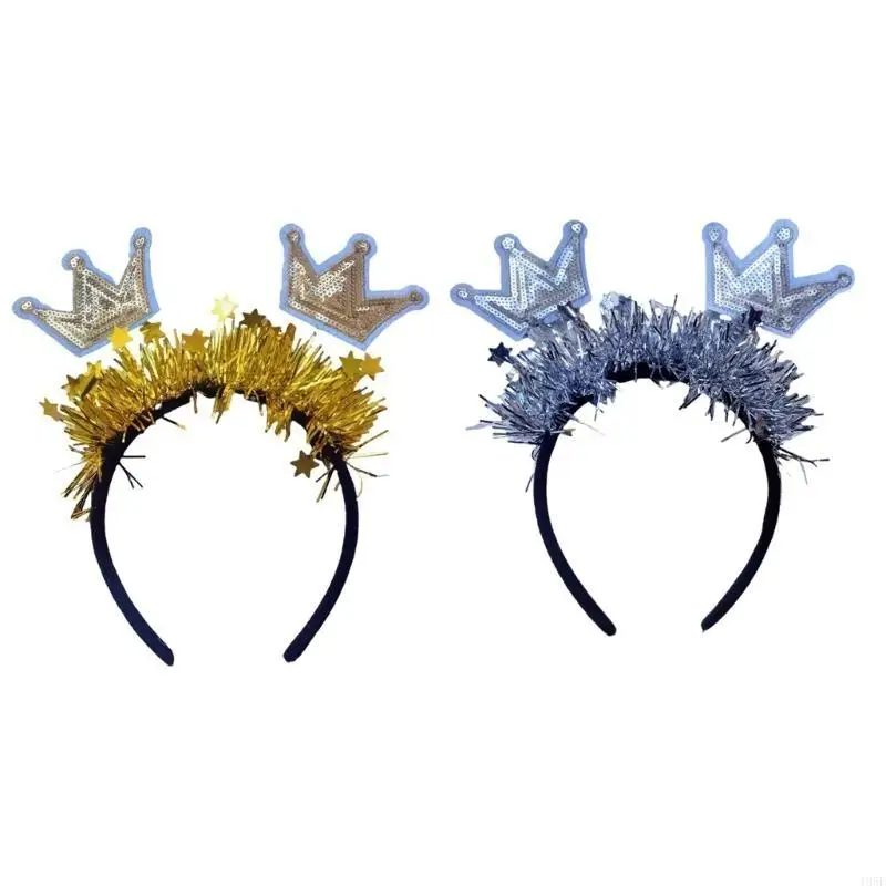 195E 2025 Năm Mới Mũ Lễ Hội Đính Hạt Cườm Mũ Trụ Ngày Lễ Đảng Cung Cấp Cho Trang Phục Hóa Trang