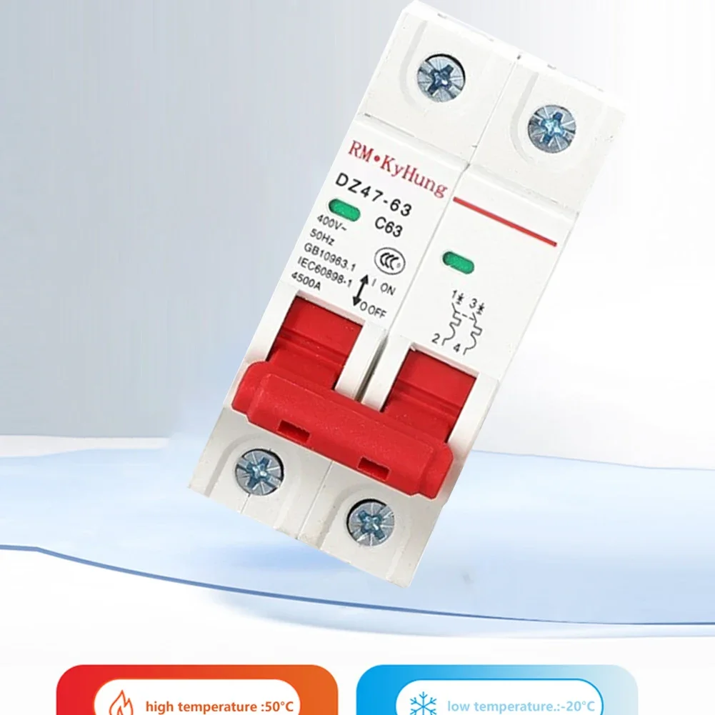 

Двухполюсный автоматический выключатель 32 А с длительным сроком службы и гибкой функцией для защиты от перегрузки и короткого замыкания