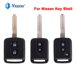 Yiqixin Key Shell Case Voor Nissan Micra 350Z Navara Almera Y61 NV200 Patrol X-TRAIL Qashqai Primera 2/3 Knoppen Afstandsbediening Auto cover