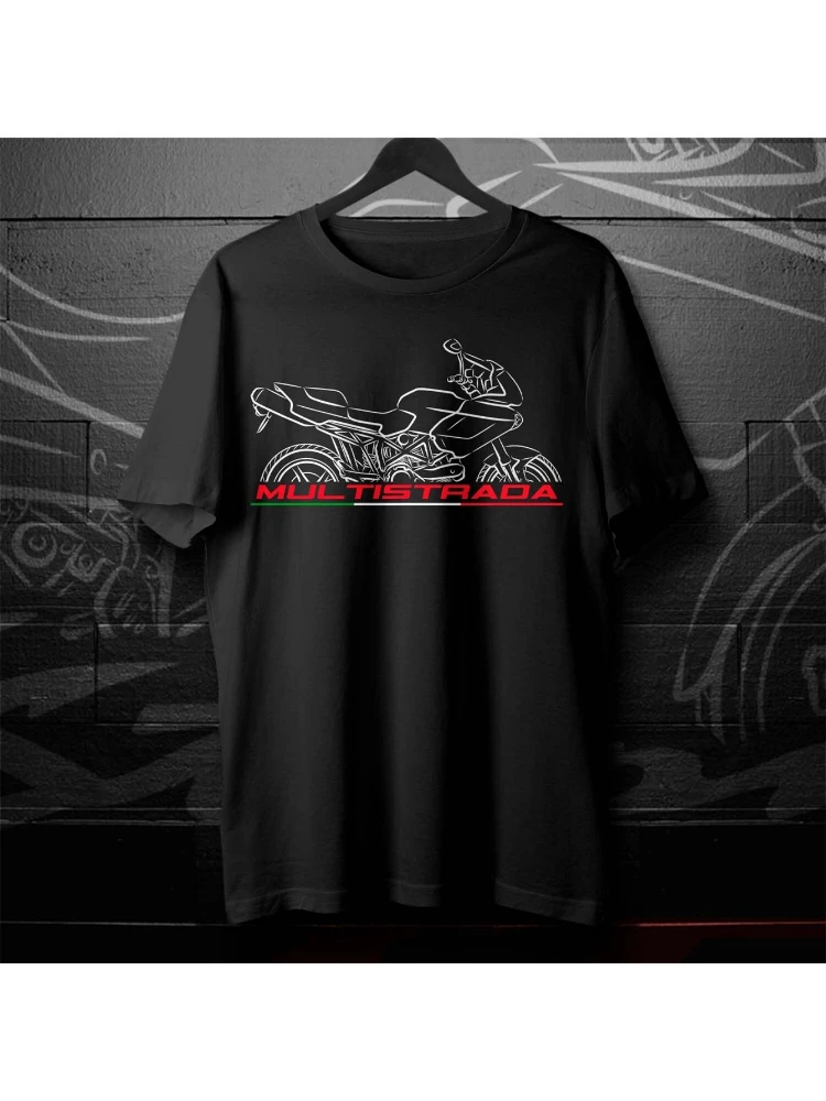 Men's Multistrada 620 Motorcycle T-Shirt - Adventure Rider Design, Cotton Round Neck Short Sleeve Casual T-Shirt.