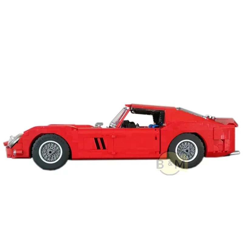 Supercoche rojo clásico dorado, kit de construcción de modelo 2021, bloque de ladrillos autoblocantes, juguete, regalo de Navidad, 250 GTO, 1962