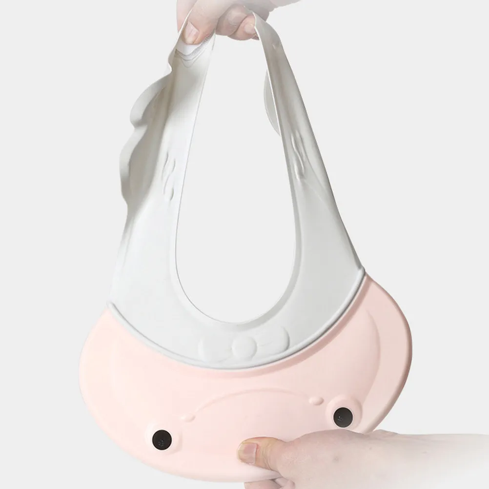 

1Pcs Adorable Baby Shower Cap Waterproof Shampoo Hat with Reverse Curved Brim for Ear Eye Protection Bathing Hair Wash