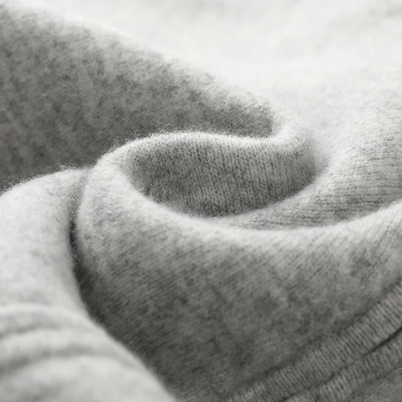 DjzDsm nuevo Otoño Invierno 100% prendas de punto de lana merina suéter con cremallera para hombres cárdigan grueso ropa Casual suave cálida Tops de moda