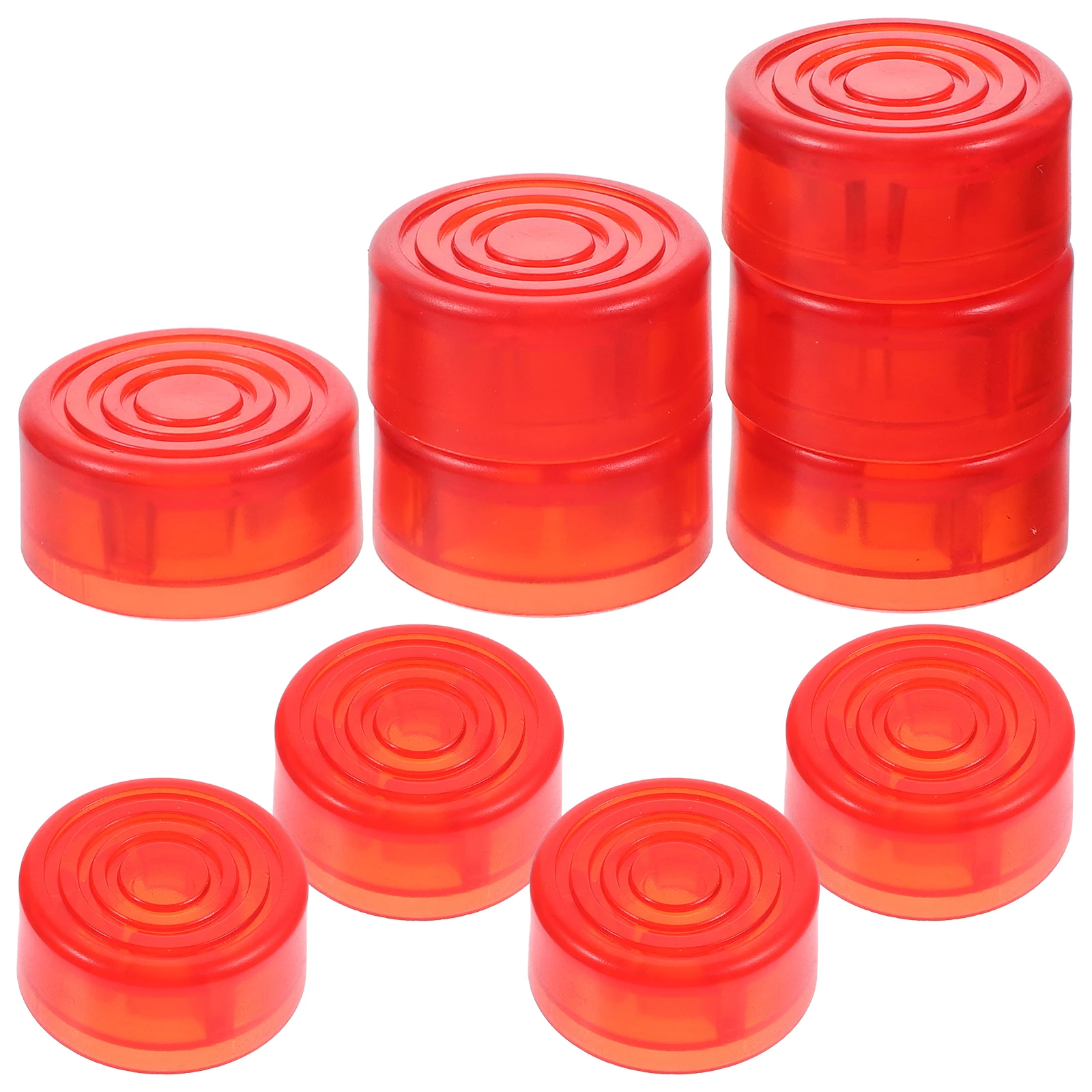 

10 Pcs Stepping on The Nail Cap Guitar Effect Footswitch Topper Pedal Effects Toppers Plastic Caps