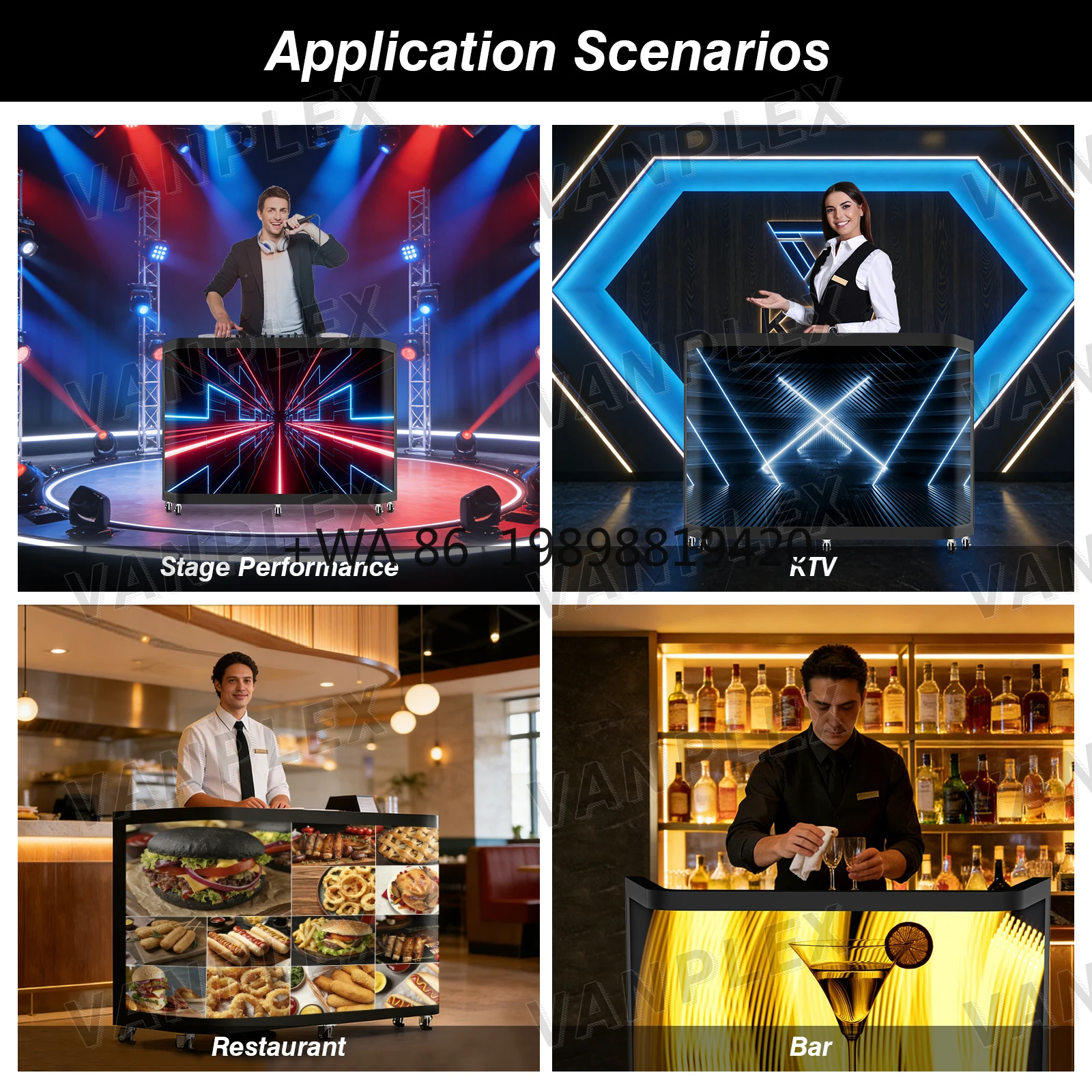 

Представления, музыкальные мероприятия, концерты и ночные клубы Портативная DJ-будка со светодиодным дисплеем для сцены