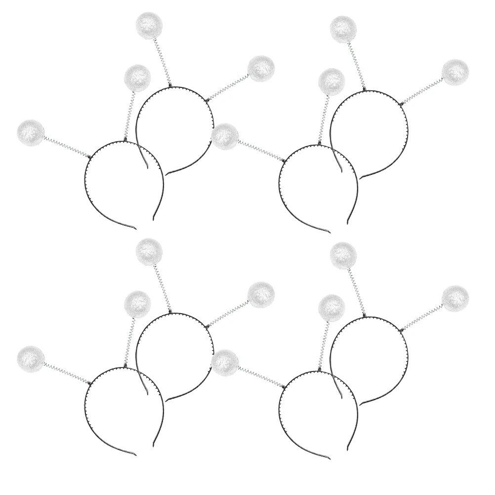 

Набор из 8 повязок на голову с антеннами, уникальный дизайн с пенными шариками, аксессуар для костюмов на вечеринку, повязки для волос