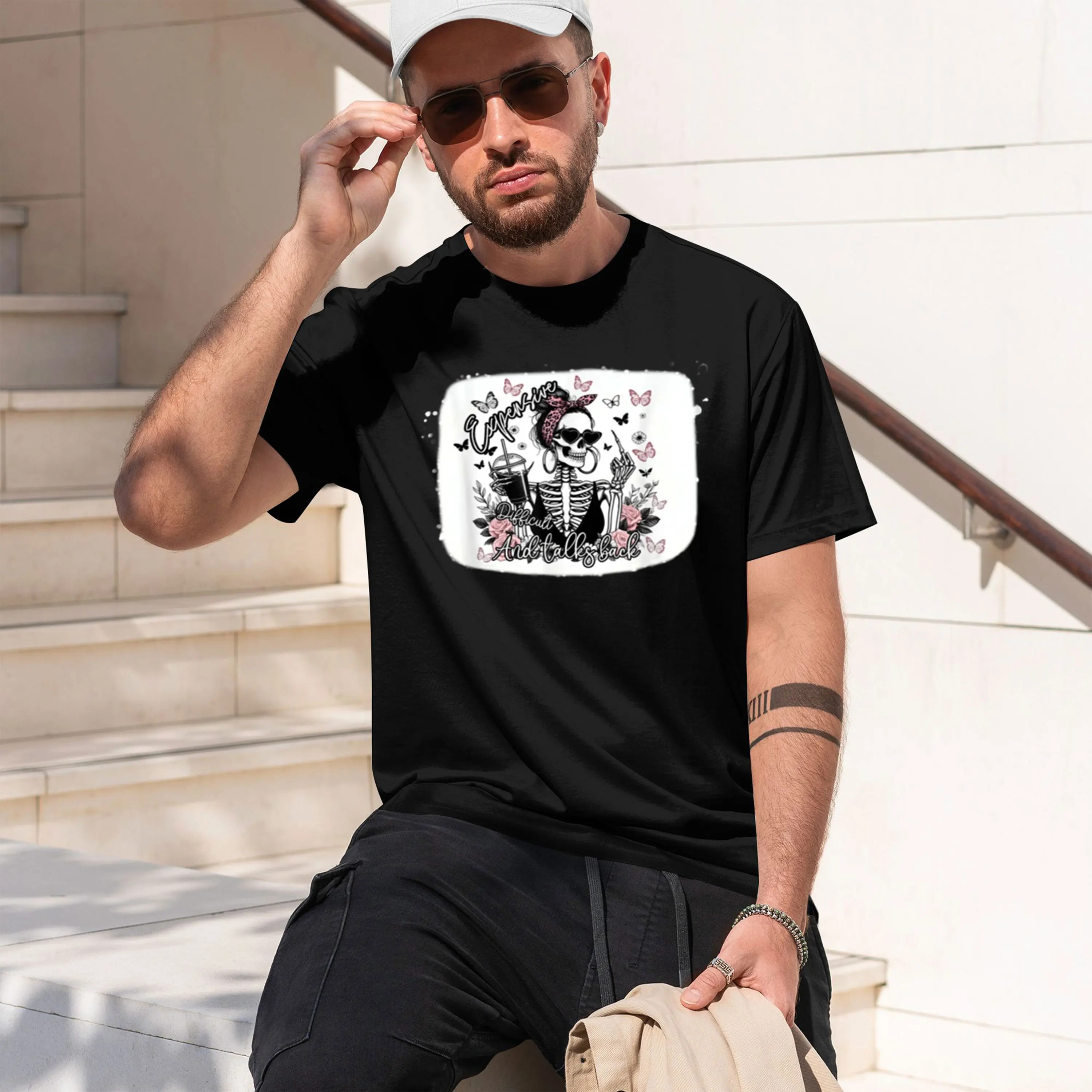 Expensive Diffult And Talks Ba Sarcast Mothers Day Shirt Graph Tees Camiseta Graph tshirts 2026 New Model Short-sleeve crewneck