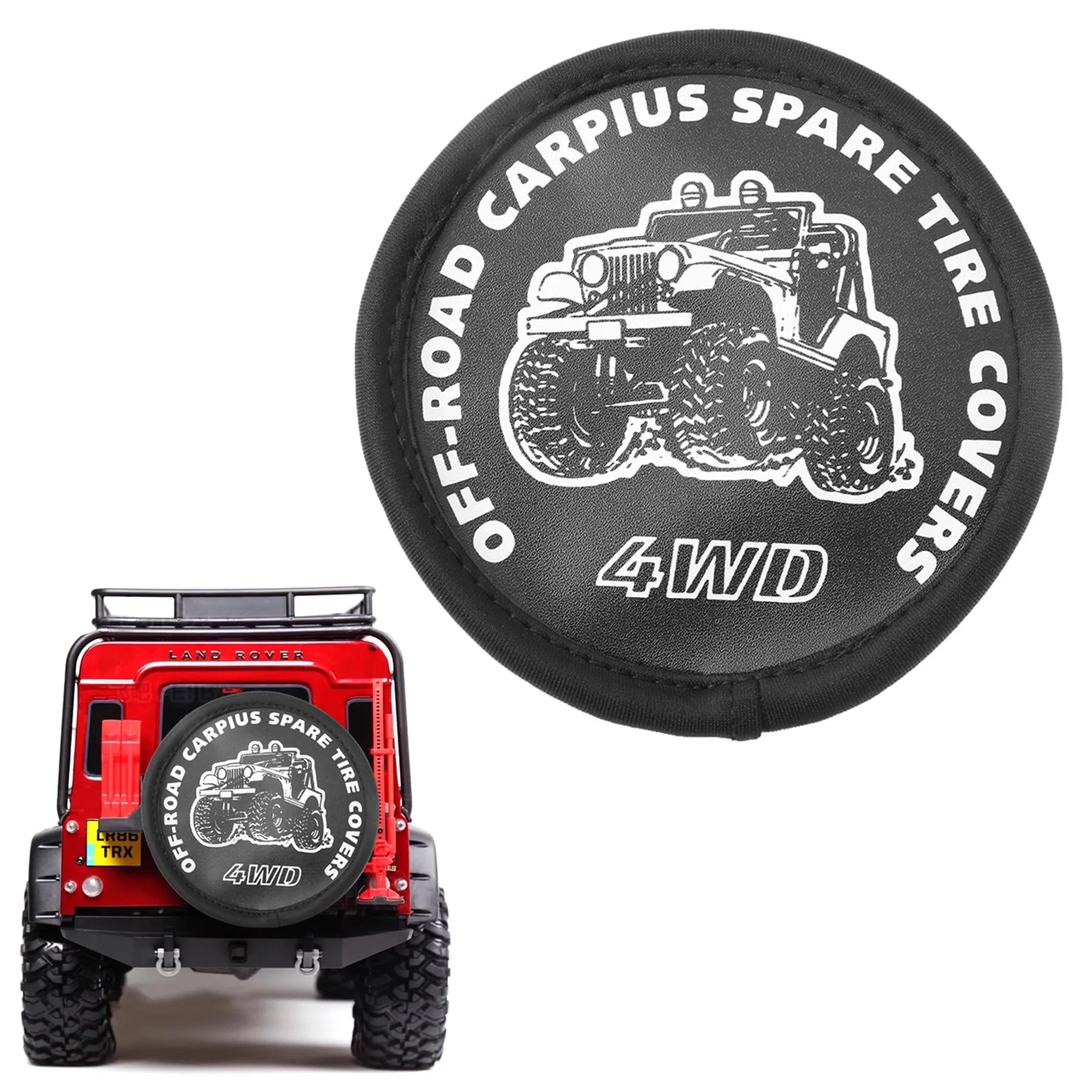 RC Decoratie PU Lederen Reservewiel Cover voor 1/10 RC Crawler Auto Traxxas TRX4 Axiale SCX10 Wraith RC4WD D90 Tamiya CC01 HPI Deel