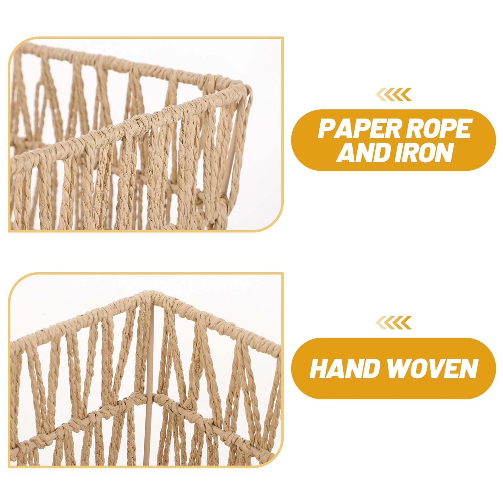 

H тканая корзина для мусора 135, светло-коричневая тканая корзина для мусорной бумаги, легкая корзина для хранения в ванной и кухне, домашний декор