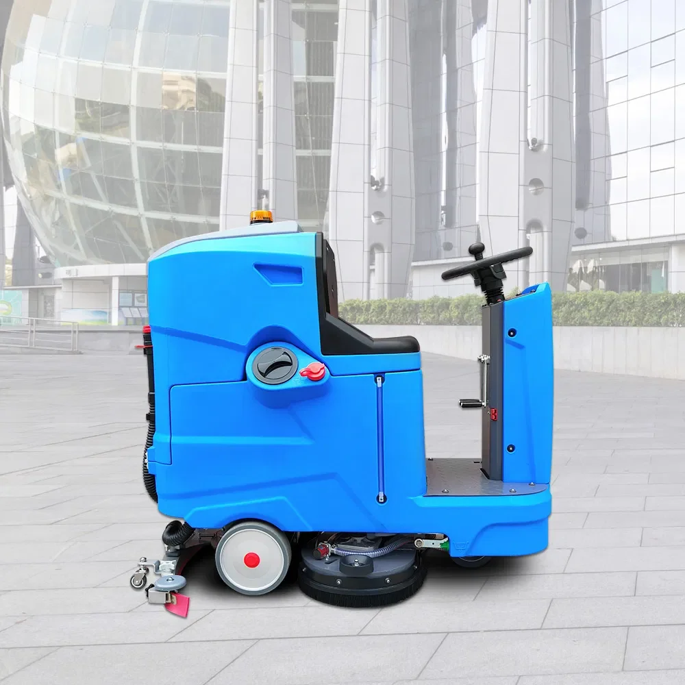 Двойная щетка, автоматическое электрическое оборудование для мытья плитки, скребок для пола с резервуаром для воды большой емкости