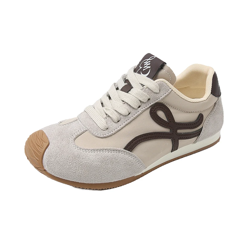 Retro Patchwork Color Dequn Shoes Women's 2026 Spring Summer New Korean Style Versatile Student Agan Flat Bottom Casual Sport...
