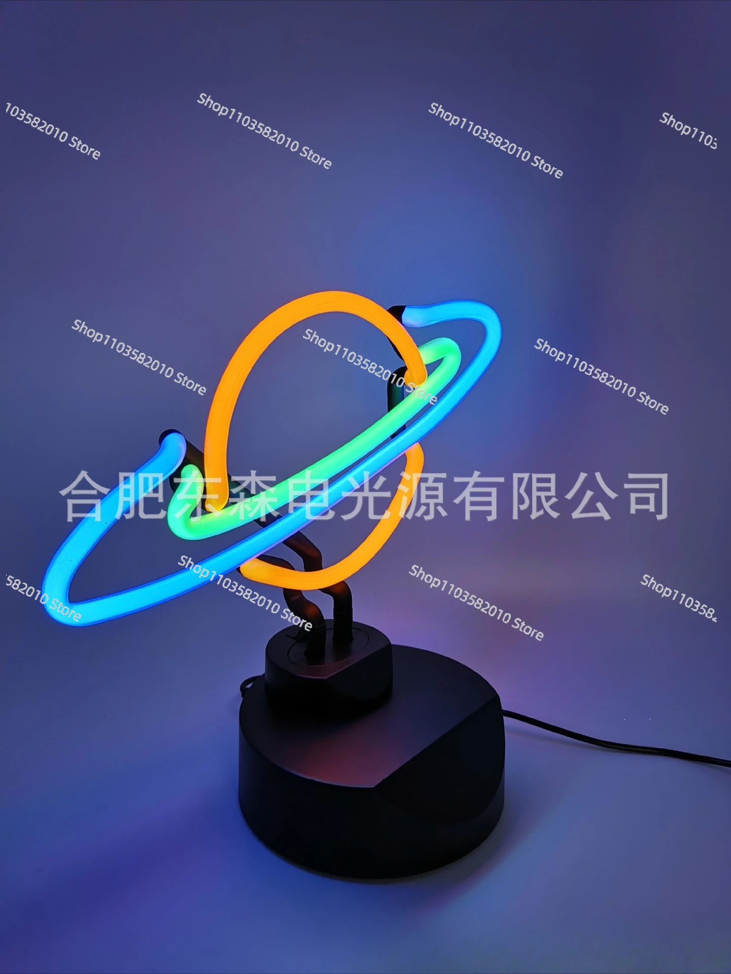 Supply US version of Saturn ring neon light, Neon light ring of Saturn