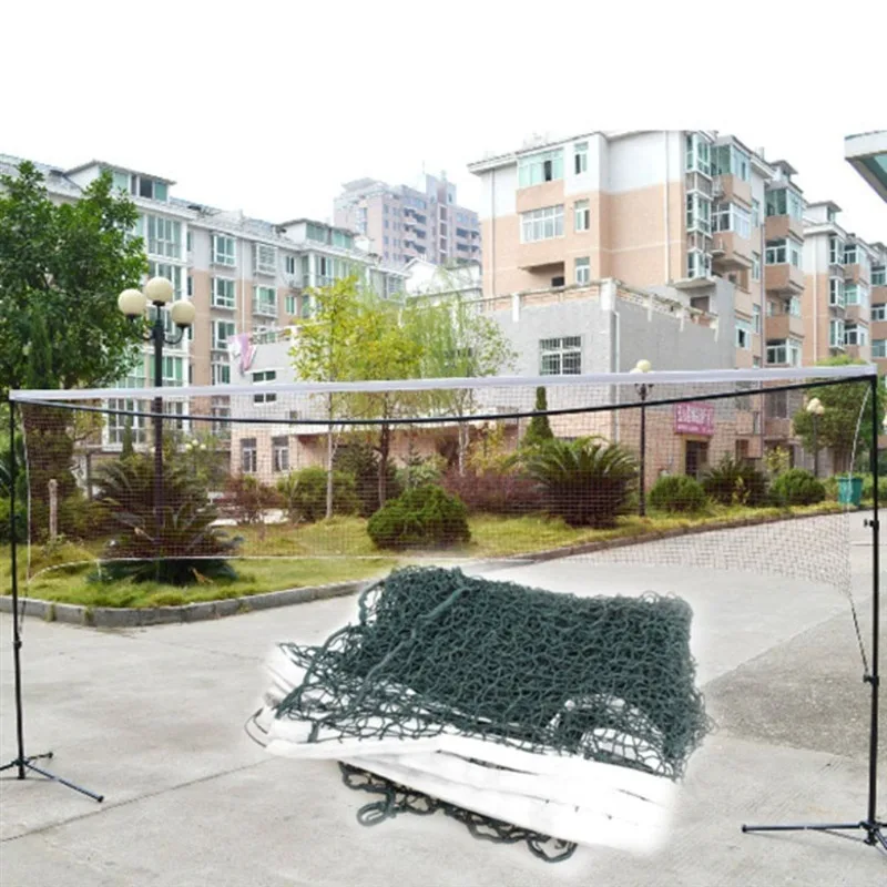 Professional Standard Badminton Net Square Mesh Nylon Replacement for Court Training Match Indoor Outdoor Sports Netting