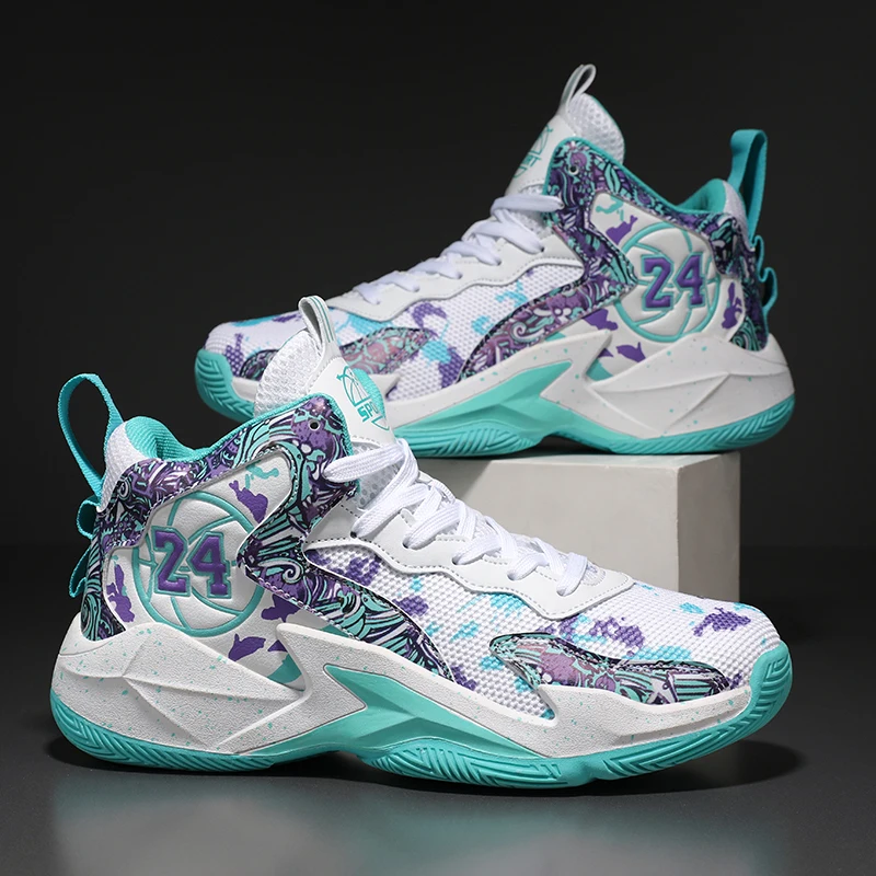 

Мужские баскетбольные кроссовки, уличные спортивные кроссовки унисекс, дышащие, нескользящие, легкие, высокие, женские, унисекс, качественные спортивные кроссовки