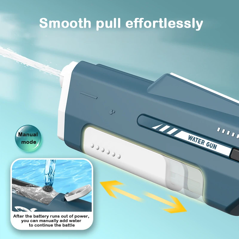 62cm elektryczne pistolet na wodę do zabawy o dużej pojemności automatyczne, zaawansowane technologicznie pistolety do rozmywania wody lato na