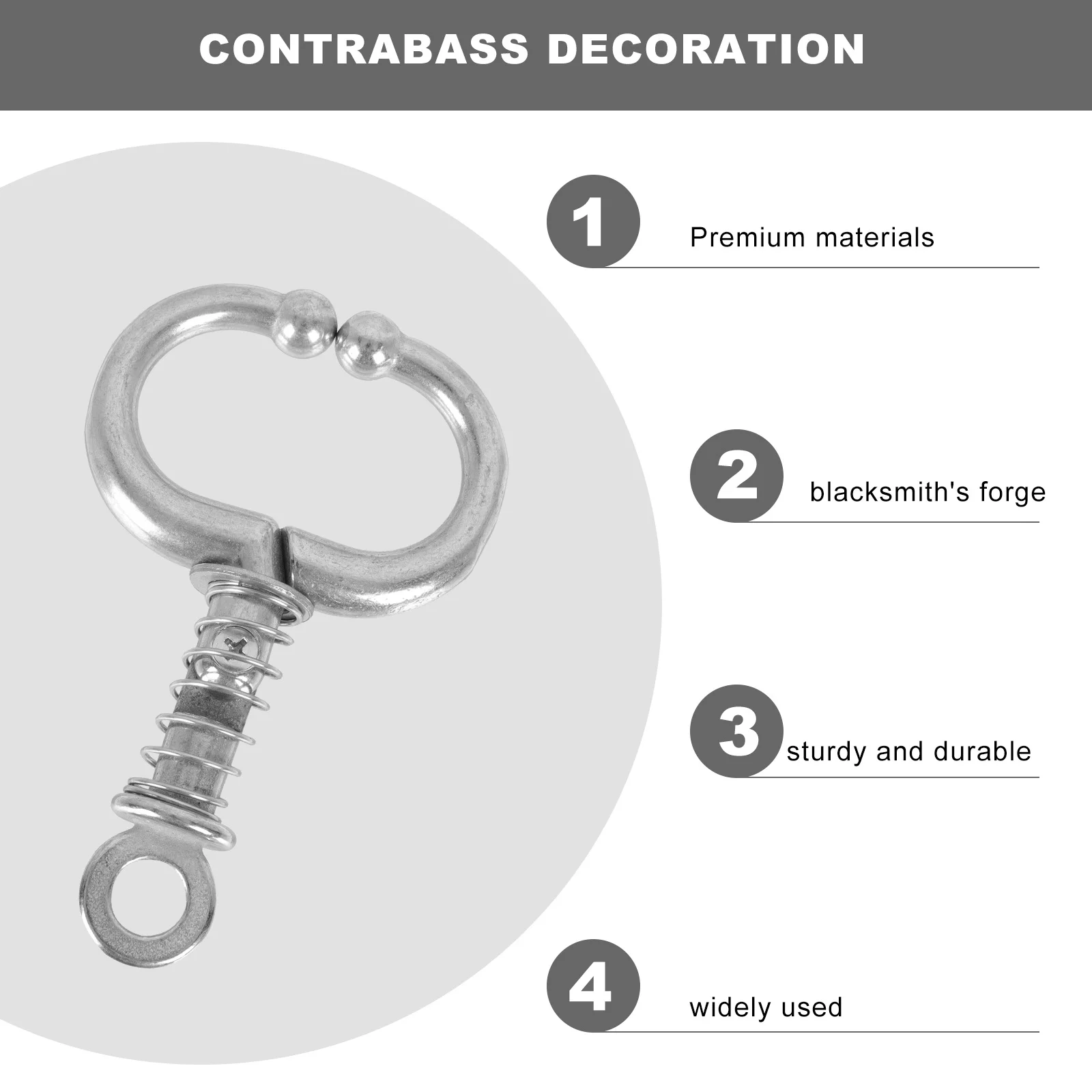 

1Pcs Livestock Nose Ring Heavy Duty Stainless Steel Cow Traction Ring for Handling and Control