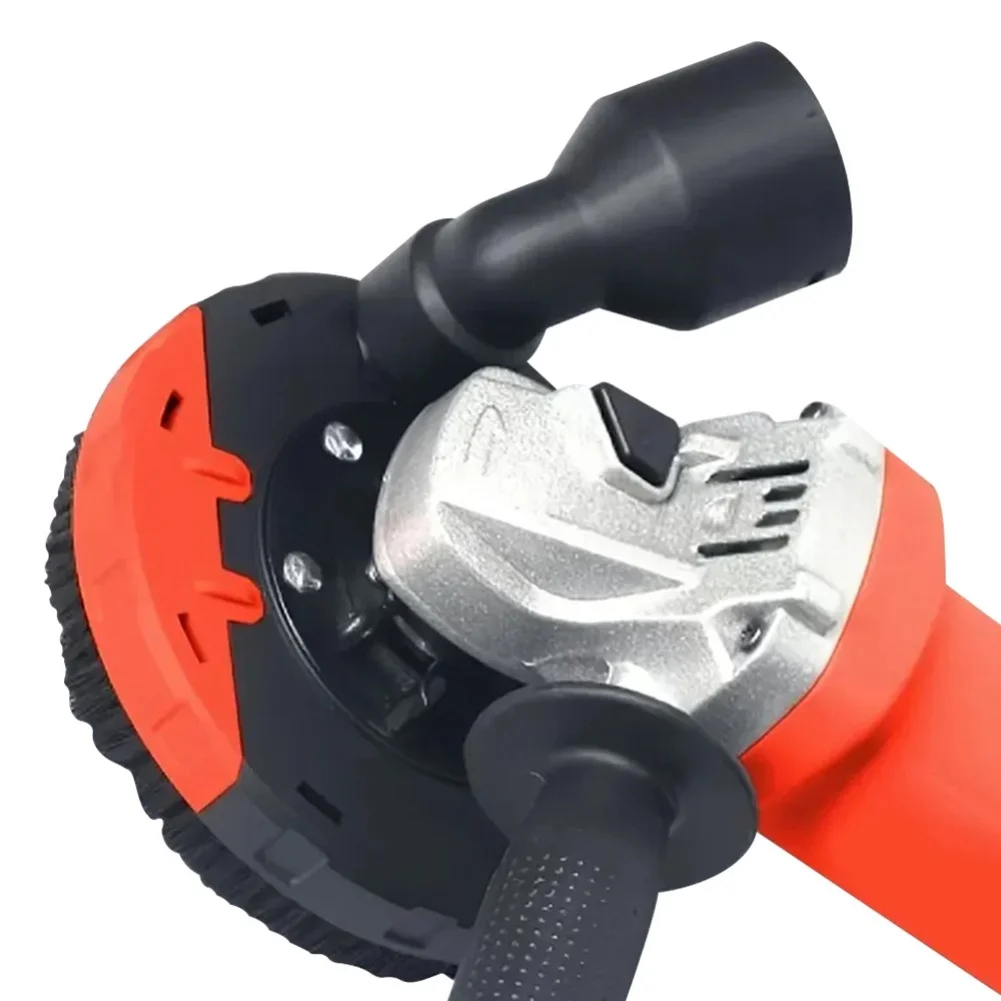

ABS Plastic Dust Shroud Vacuum Cleaner Grinder Attachments 140*48mm Angle Grinder Dust Shroud Brush Ring Design