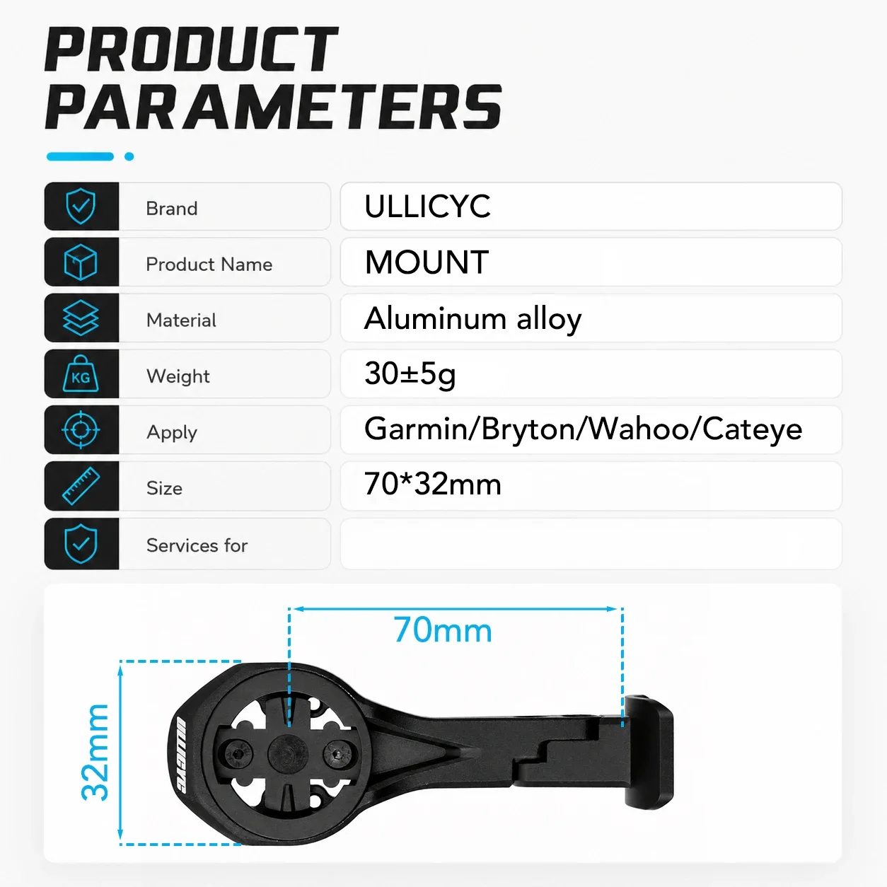 MOUNT For SCOTT SYNCROS FOIL AERO 1.5 STEM/ST-R100-AL /RR 1.5 RR 2.0 STEM Computer Aero Mount GPS Garmin Bryton Aluminum Alloy