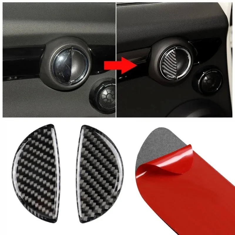 2pcs Car Interior Door Handle Cover Sticker，for Mini R55/R56/R60/R61 for Clubman Countryman F55 F54 F60 Interior Modification