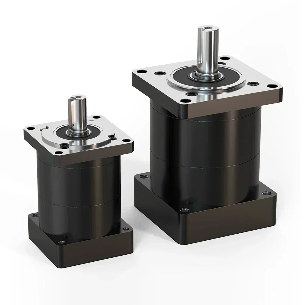 Planet Reducer Motor Servo Step-down Gearbox 14mm/8mm Input Speed Reducer 5 5 sampai 1 untuk 60mm Flange Motor tanpa sikat