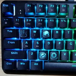 Valorant Keycaps Original Translucent Mechanical Keyboard Skill Cap OEM Profile 4keys ABS Dye Sub Keycap Gift for Keyboard Gamer