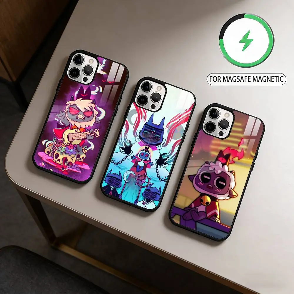 C-Cult Of The Lamb Game  Magnetic For Magsafe Wireless Charging Phone Case For iPhone17,16,15,14,13,12,11 Plus,Pro Max
