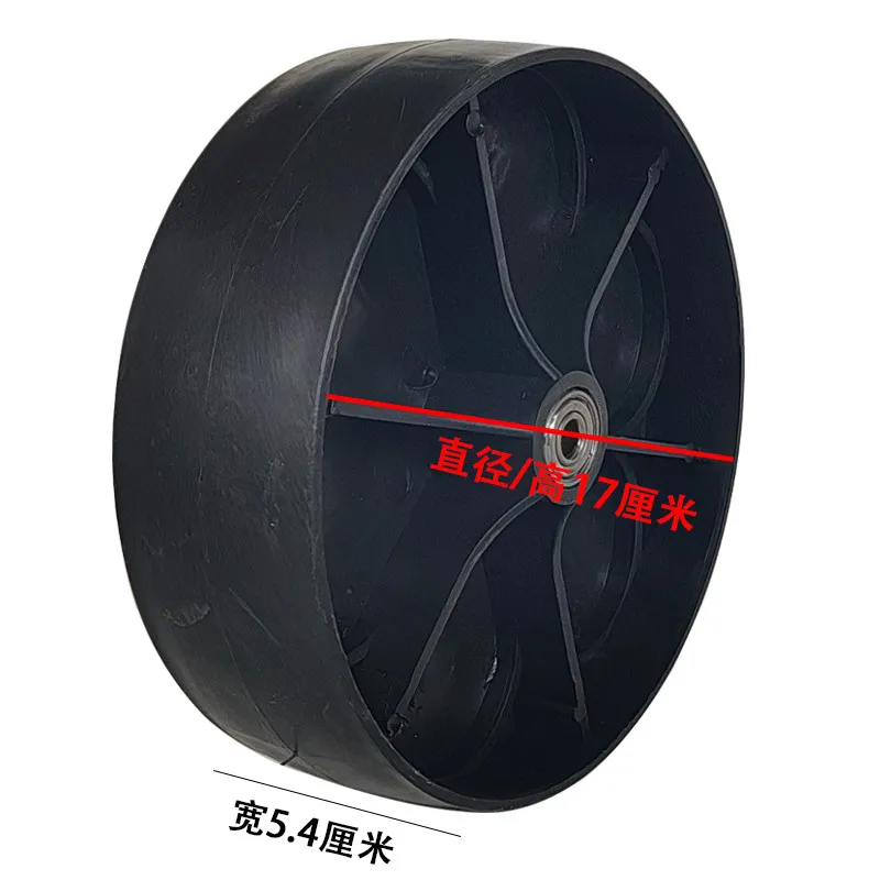 Two Wheel Transport Cart Wheel with Bearing, Fruit Picking Garden Trolley Replacement Parts