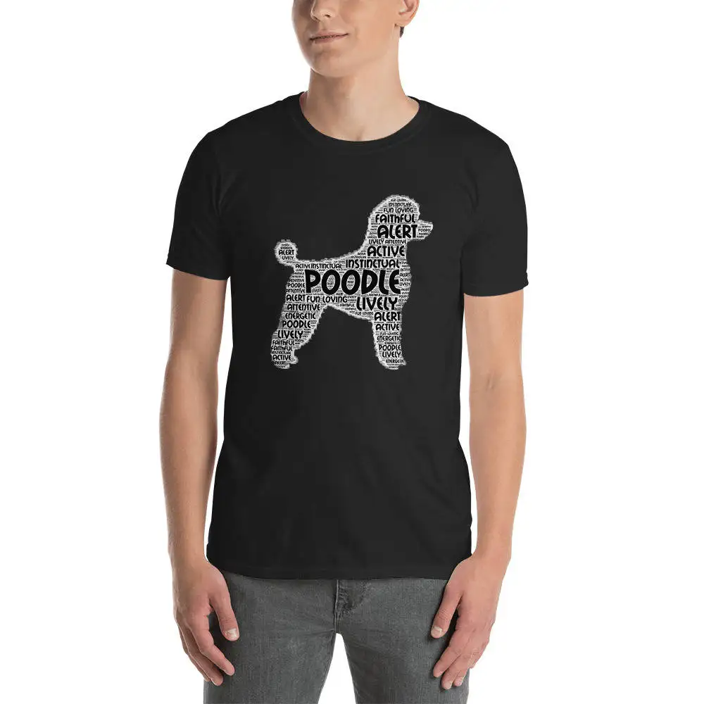 Poodle T Shirt Featuring Personality Characteristics such as Lively Attentive Faithful Active and more  Dog