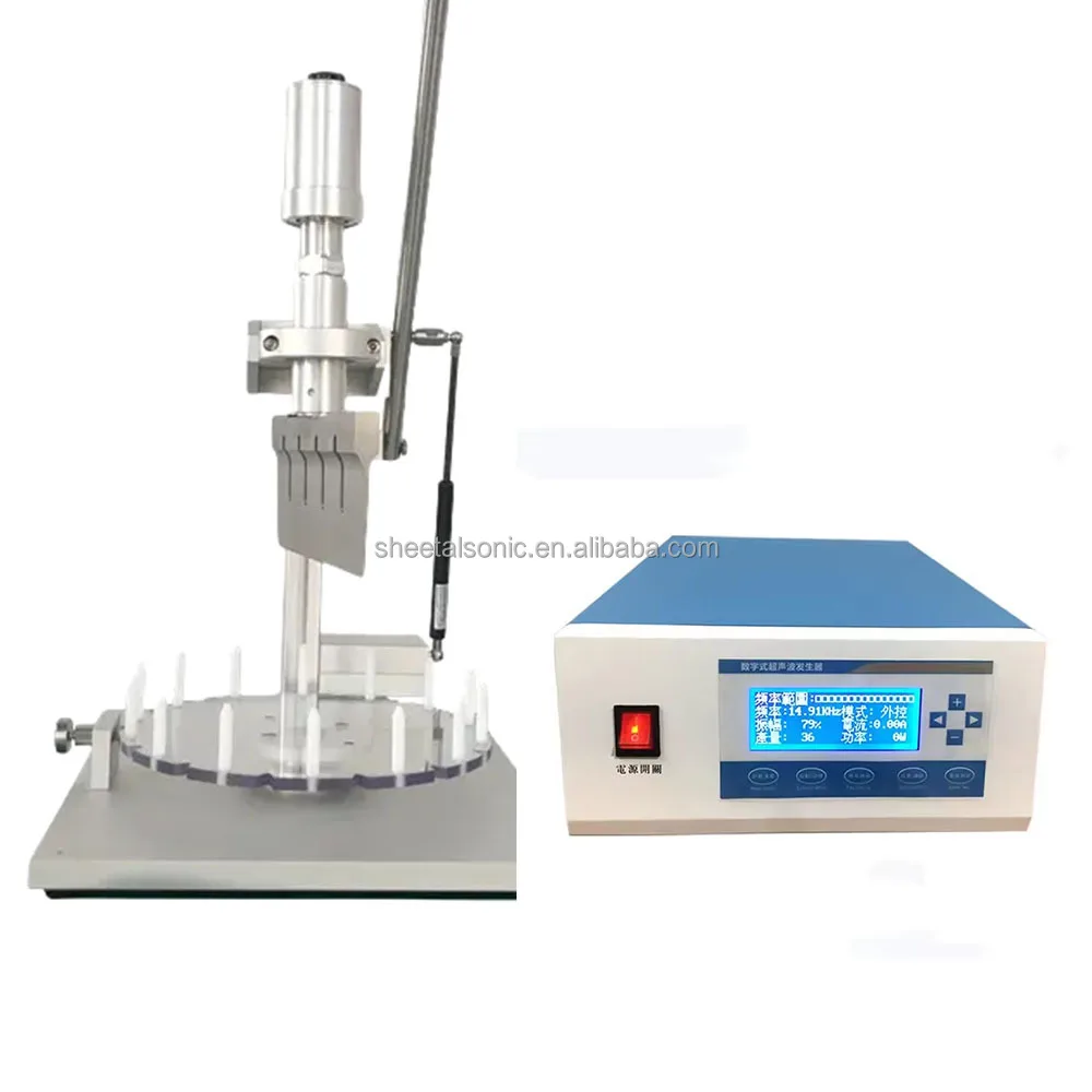 Semi-automatic Ultrasonic Food Cutter Titanium Ultrasonic Knife Rubber Bale Cutter