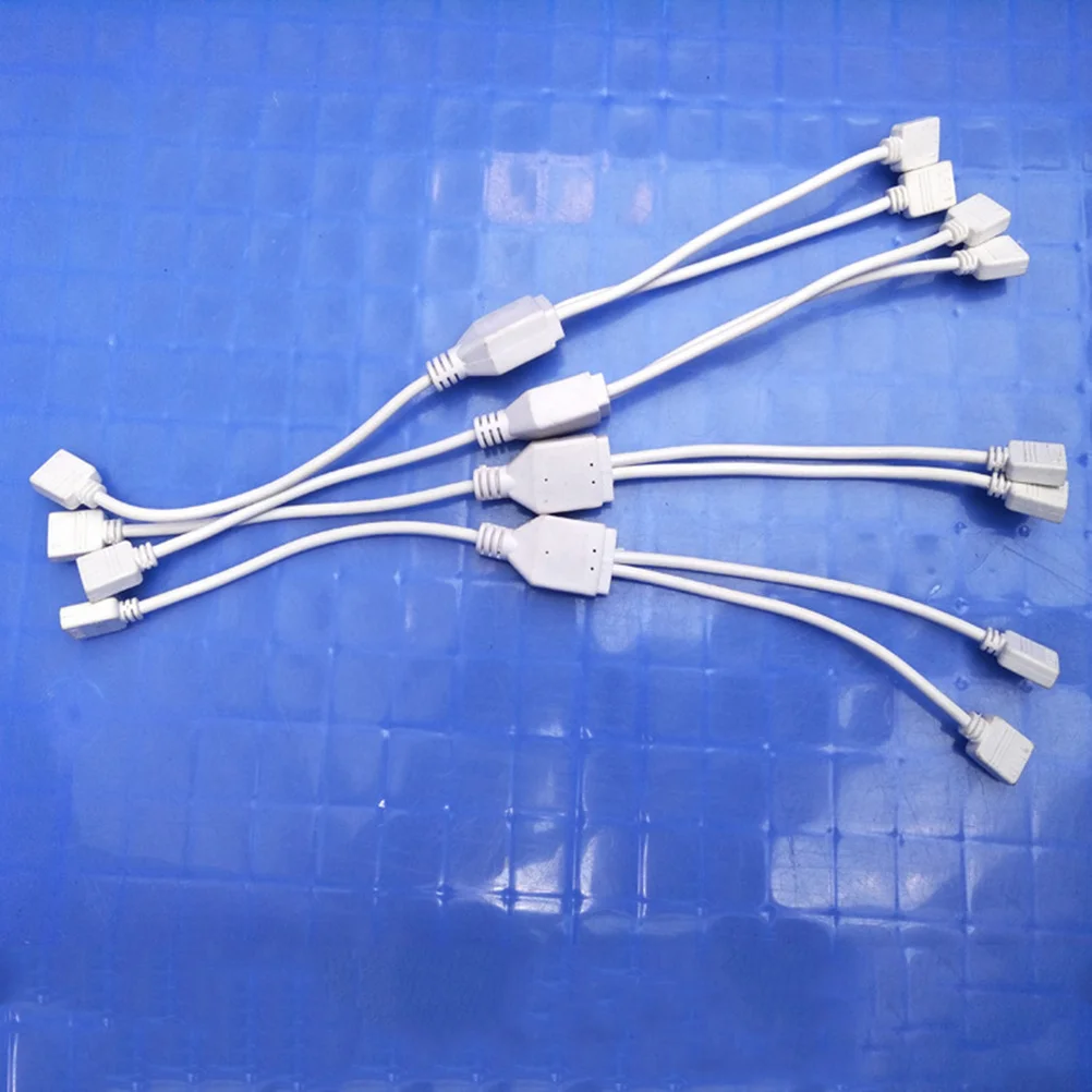 2 قطعة 1 إلى 2 منافذ 4 دبوس Led قطاع ضوء موصل 30 سنتيمتر Rgb الفاصل كابل ل مصلحة الارصاد الجوية 5050 3528 الشريط الإضاءة تمديد محول #4