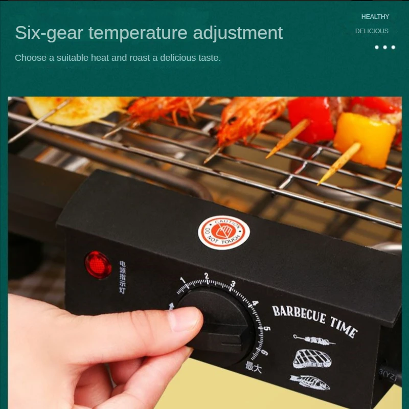 เตาอบบาร์บีคิวที่ใช้ในครัวเรือน Rack ในร่มหลอดความร้อนบาร์บีคิว Kebab ครอบครัวบ้านขนาดเล็กตารางเครื่องสไตล์เกาหลี
