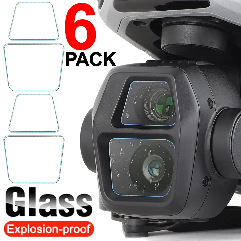 For DJI AIR 3S Tempered Glass Camera Lens Protectors Anti-scratch Waterproof Drone Lens Protective Cover Films for DJI AIR 3S