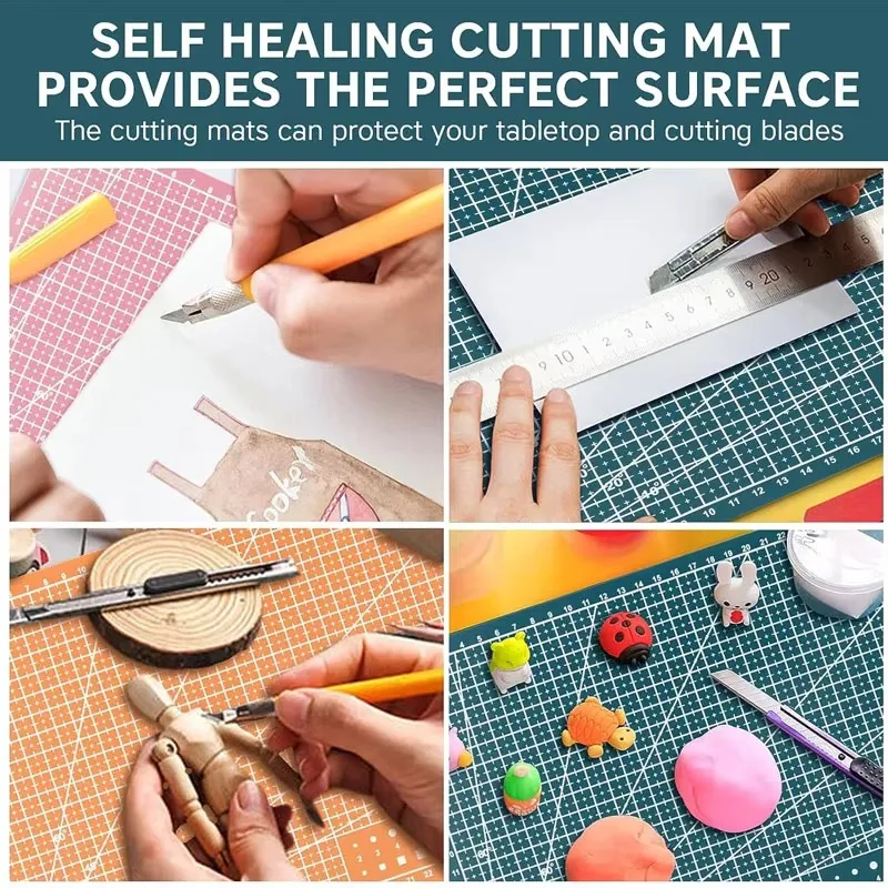 New Arrival Black Green Blue Pink Orange Cut Mat Single Side Patchwork Cut Pad DIY Knife Engraving Leather Cutting Board