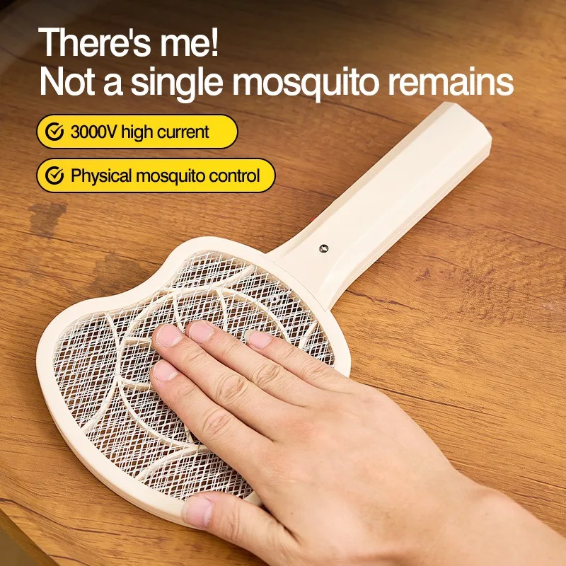 منشة بعوض كهربائية صغيرة محمولة مع بطارية جافة، منشة بعوض صدمة كهربائية محمولة للاستخدام المنزلي والسيارة