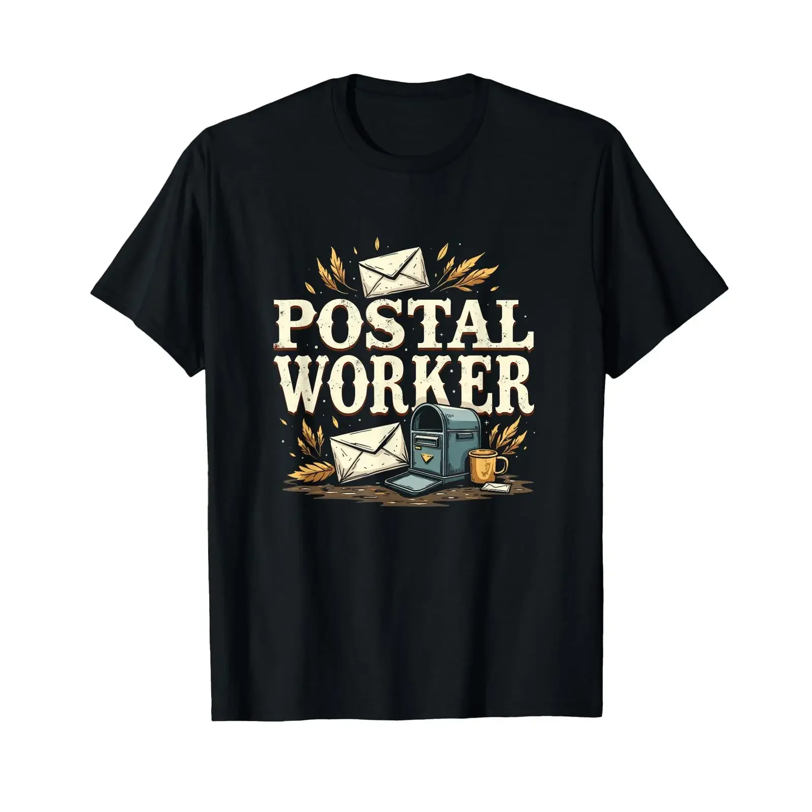 Postal Worker Delivery ServiceWorld Post Day Office T Shirt vintage Washed streetwear designer clothes Unisex Comfortable