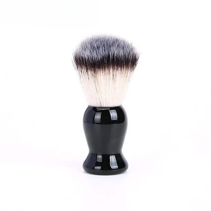 1Pcs Beard Shaving Brush, Wooden Handle Bristle Hair Barber Soap Foam Shave Brush, Men Facial Cleaning Salon Makeup Tools