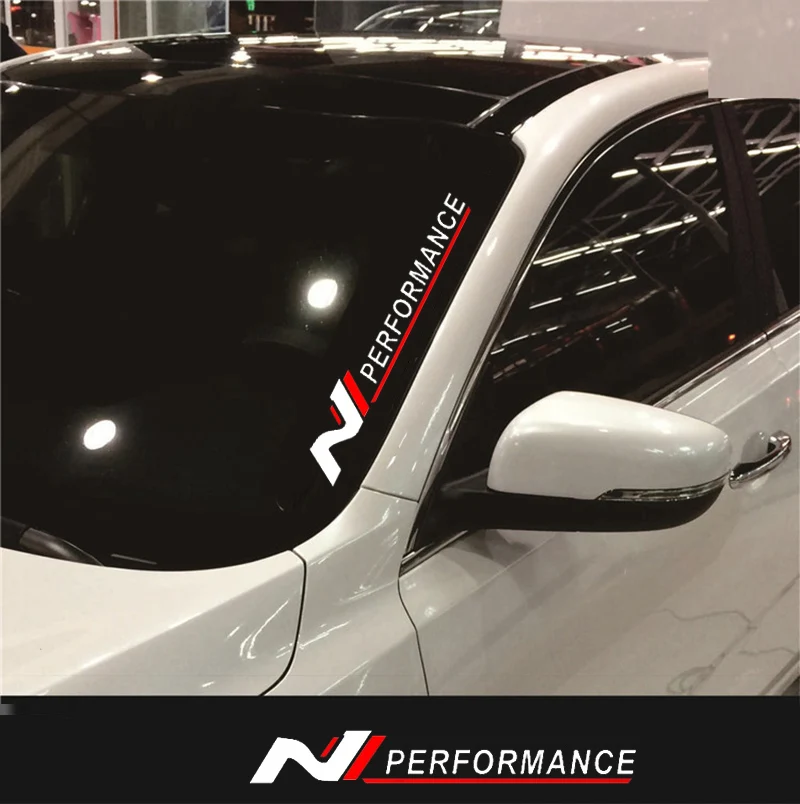 Nperformance Car Windows Sticker For Hyundai Tucson IX35 Rena GV70 Kona SONATA I30 I20 I10 Venue Veloster Elantra Ioniq I40