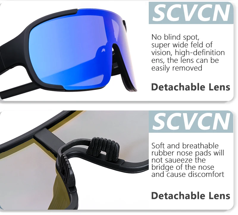 Hochleistungsfähige Motocross-Brille Sonnenbrille Fahrradbrille Herrenbrille Motorradbrille Motocross-Rennbrille – Detail 15
