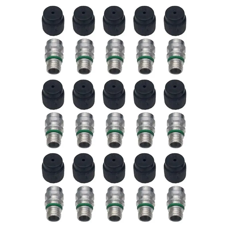 

A60E-(15 Count) M12x1.5 Male High Side A/C Charge Port Valve Includes Caps For MT0105,800-955, 59946,GM 52458184, 15-5438