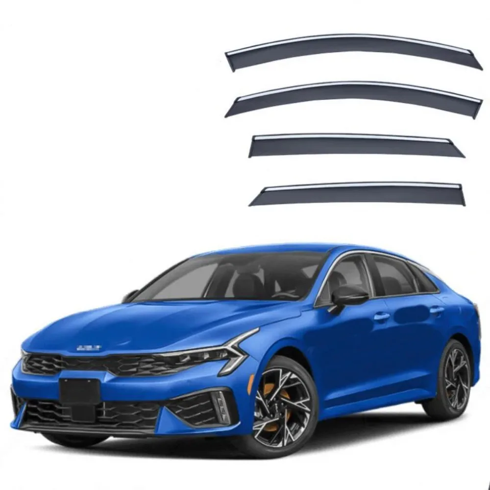 Дефлекторы окон (ветровики) для Kia K5, Magentis, Optima, Lotze 2010-2017 гг.