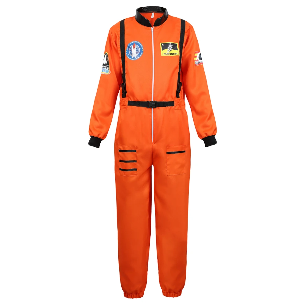 Astronaut Kostuum Voor Mannen Plus Size Halloween Kostuums Voor Koppels Astronaut Kostuum Vrouwen Ruimte Pak Ruimtevaarder Zilveren Jumpsuit