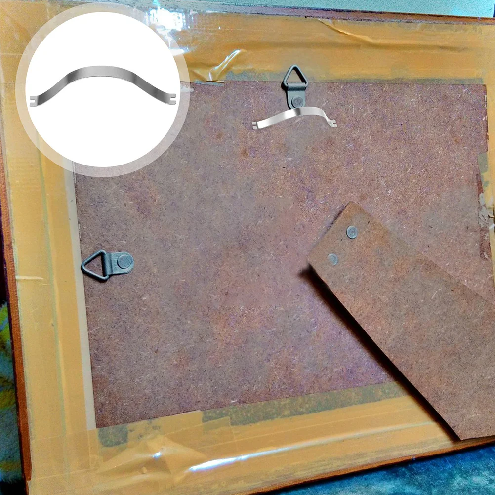 

100Pcs Aluminum Alloy Backing Clips Picture Frame Hardware Spring Retaining Clips Photo Frame Parts Framing Tools